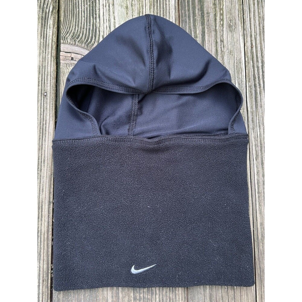 VTG Nike Ski Mask Balaclava Fleece Black Rare Size Small/Medium